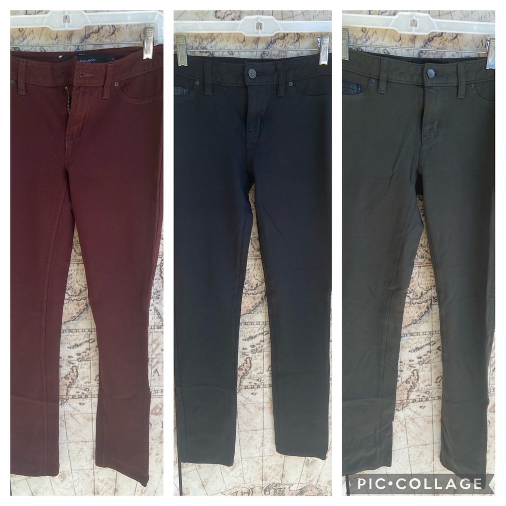 Lot of 3 Pairs Calvin Klein Jeans Size 2
